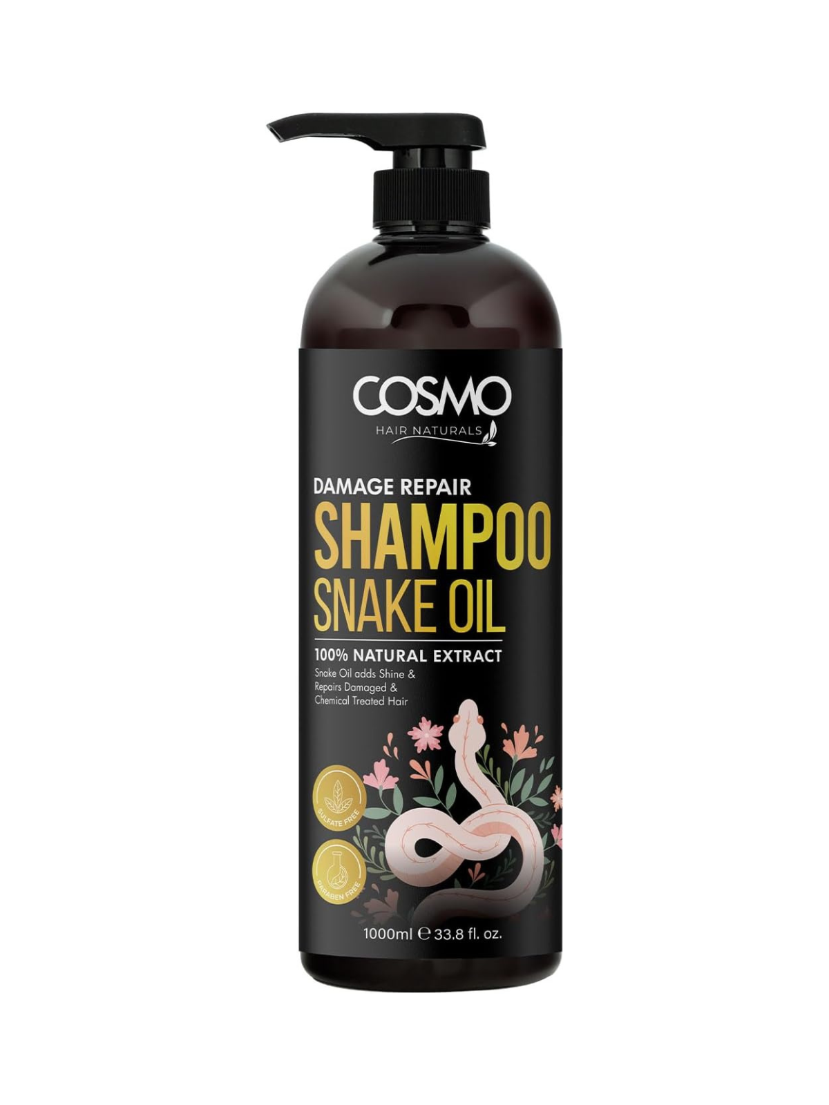 Cosmo Damage Repair Snake Oil Šampūnas 1000ml