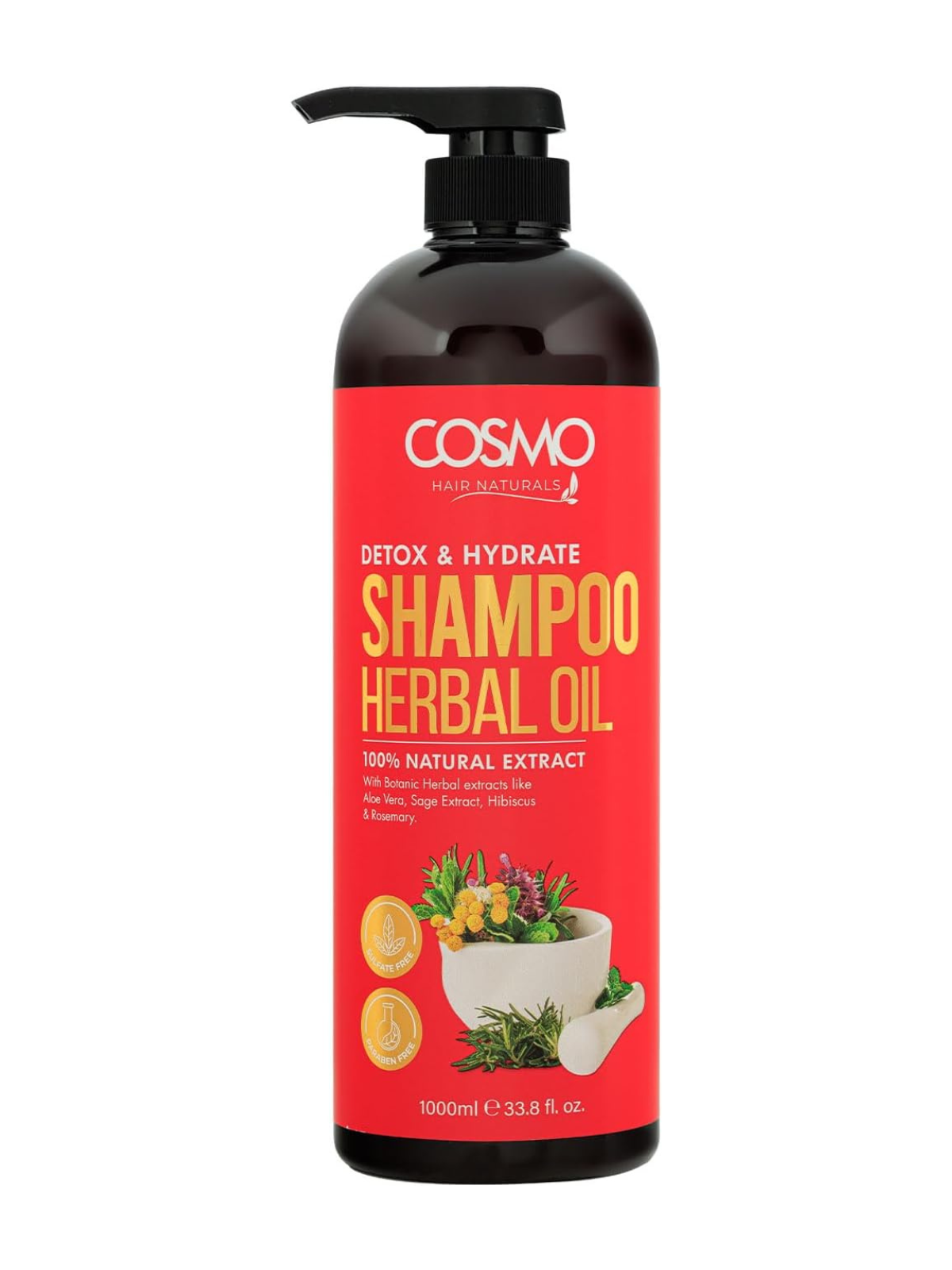 Cosmo Detox and Hydrate Herbal Oil Šampūnas 1000ml