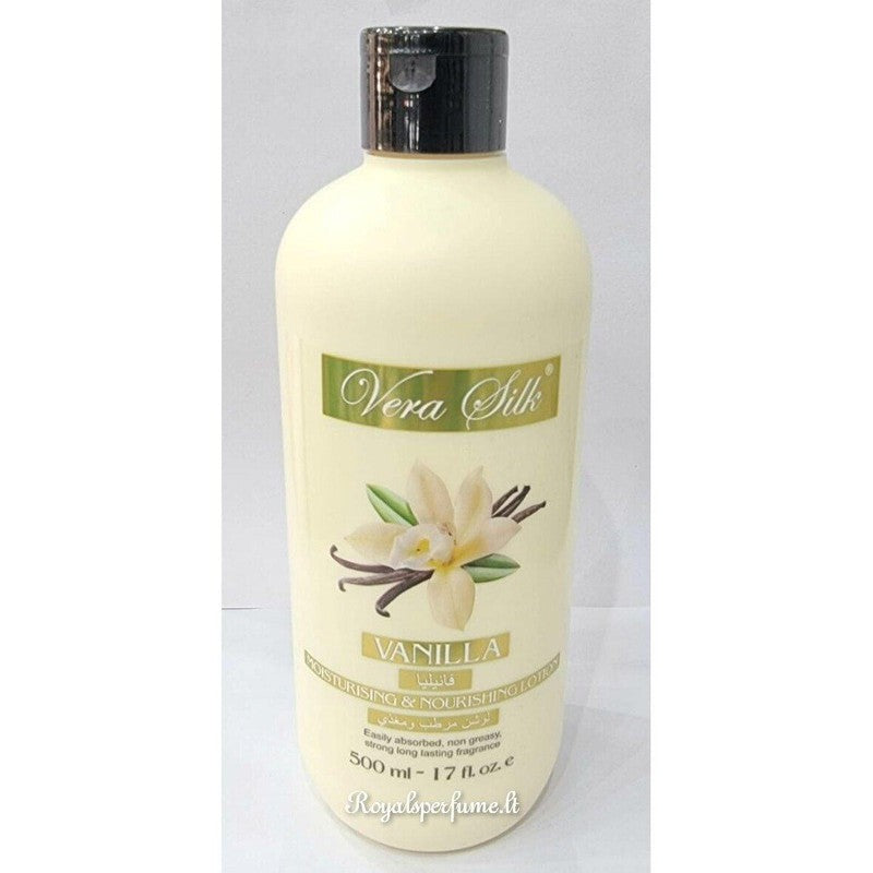Vera Silk Vanilla moisturizing and nourishing body lotion 500ml - Royalsperfume Vera Silk All