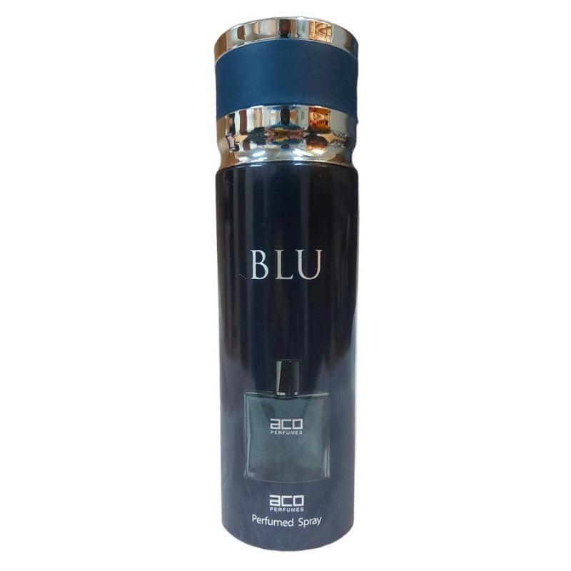 Aco Perfumes Blu perfumed deodorant for men 200ml - Royalsperfume ACO Perfumes Deodorants
