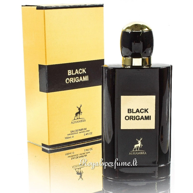 AlHambra Black Origami perfumed water for women 100ml - Royalsperfume AlHambra Perfume