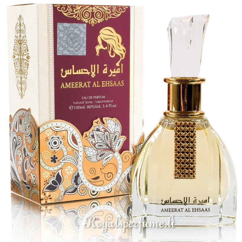 Ard Al Zaafaran Ameerat Al Ehsaas perfumed water unisex 100ml - Royalsperfume ARD AL ZAAFARAN TRADING L.L.C All