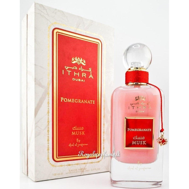 Ard Al Zaafaran Ithra Dubai Pomegranate Musk Collection perfumed water for women 100ml - Royalsperfume ARD AL ZAAFARAN TRADING L.L.C All