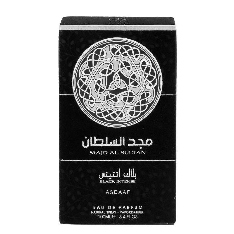 Asdaaf Majd Al Sultan Black Intense perfumed water for men 100ml - Royalsperfume ASDAAF Perfume