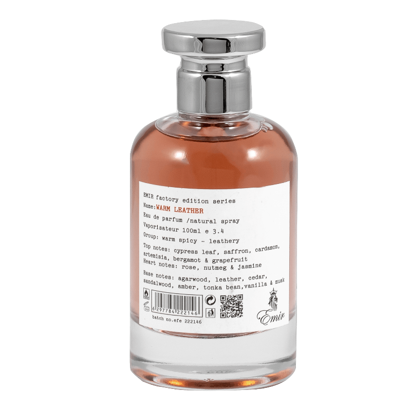 Emir Warm Leather perfumed water unisex 100ml - Royalsperfume EMIR All