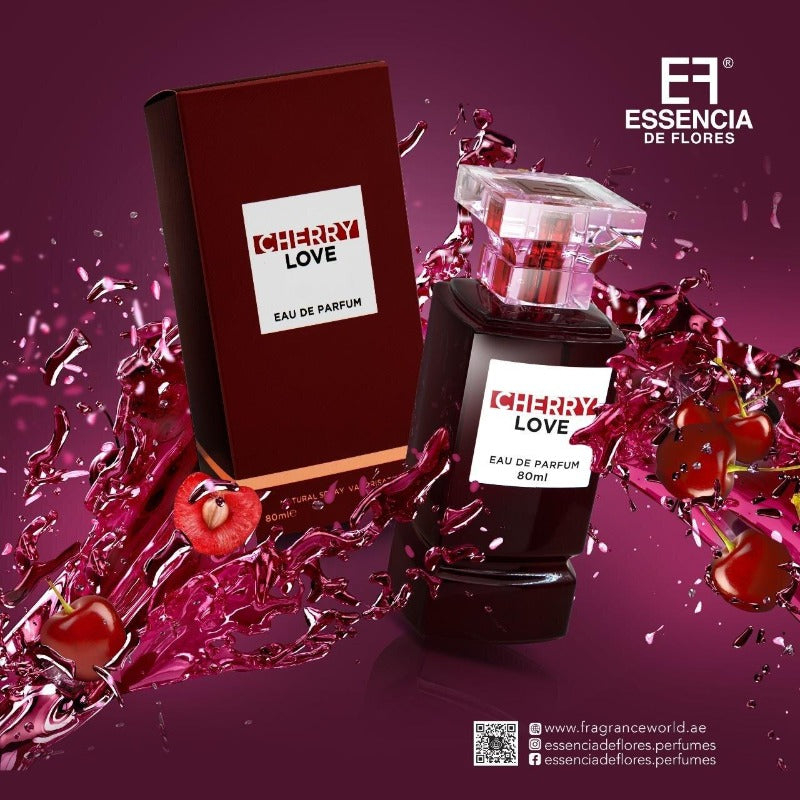 Essencia De Flores Cherry Love perfumed water unisex 80ml - Royalsperfume Essencia De Flores Perfume