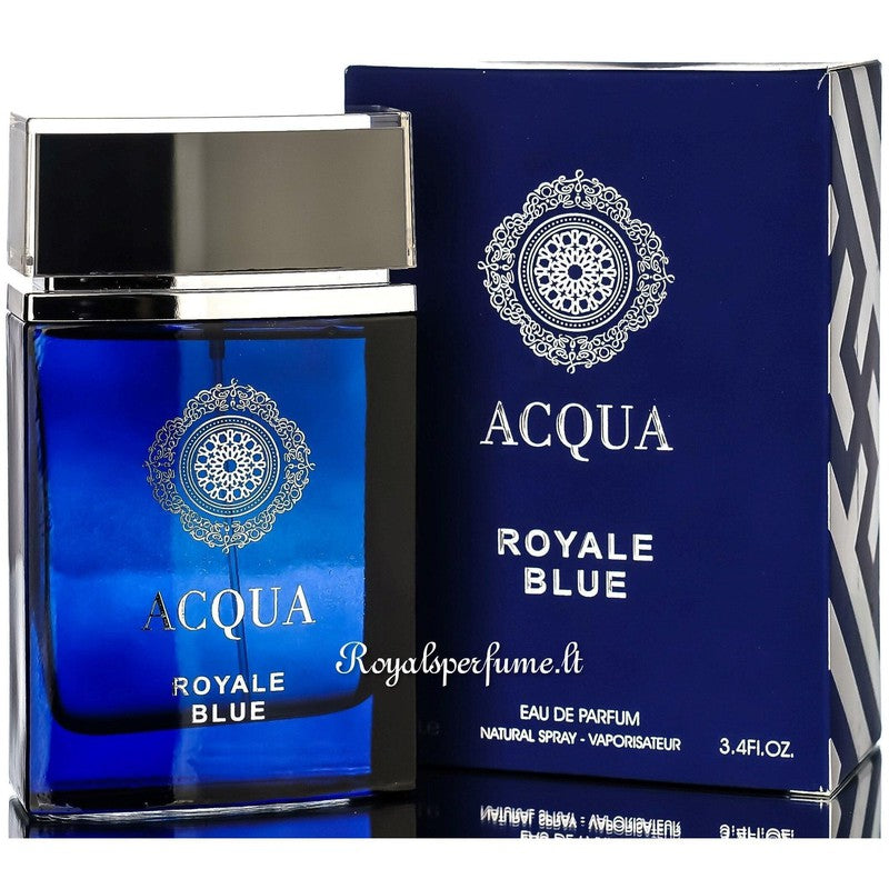 FW Acqua Royal blue perfumed water for men 100ml - Royalsperfume World Fragrance Perfume