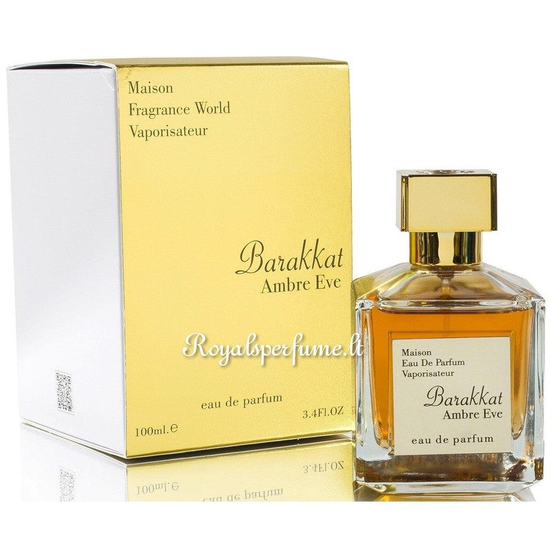 FW Barakkat Ambre Eve perfumed water unisex 100ml - Royalsperfume World Fragrance Perfume