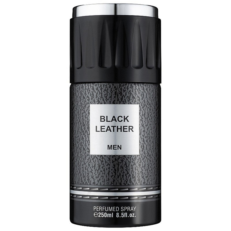 FW Black Leather Men perfumed deodorant for men 250ml - Royalsperfume World Fragrance Deodorants