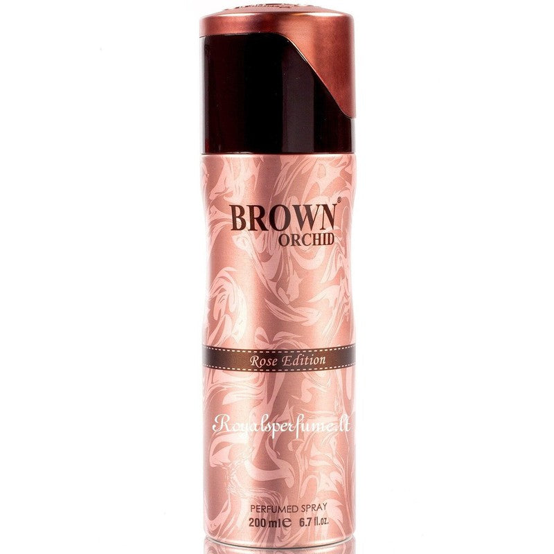 FW Brown Orchid Rose Edition perfumed deodorant for women 200ml - Royalsperfume World Fragrance Deodorants