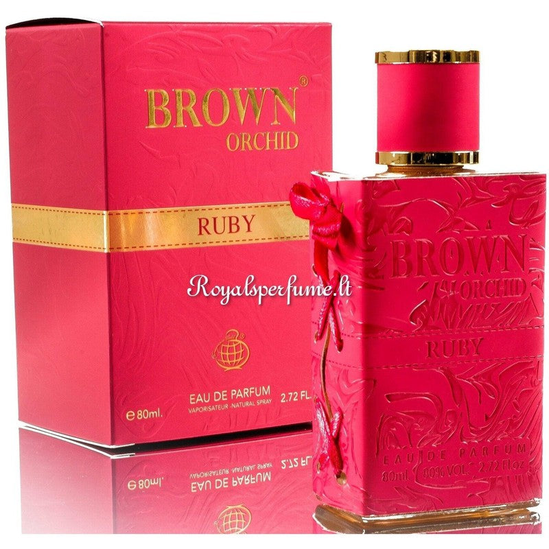 FW Brown orchid Ruby perfumed water for women 80ml - Royalsperfume World Fragrance Perfume