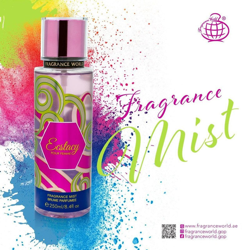 FW Ecstasy perfumed body mist for women 250 ml - Royalsperfume World Fragrance Body