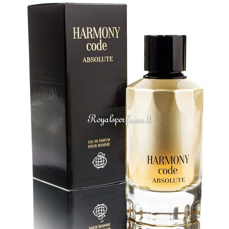 FW Harmony Code Absolute perfumed water for men 100ml - Royalsperfume World Fragrance Perfume