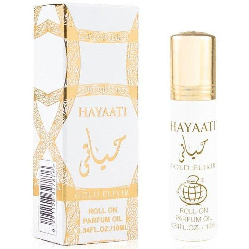 FW Hayaati Gold Elixir perfumed oil for women 10ml - Royalsperfume World Fragrance Perfume