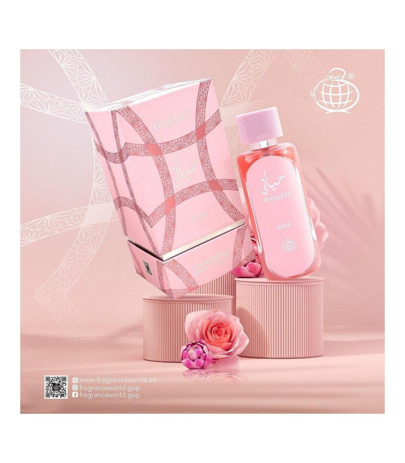 FW Hayaati Rose perfumed water for women 100ml - Royalsperfume World Fragrance Perfume