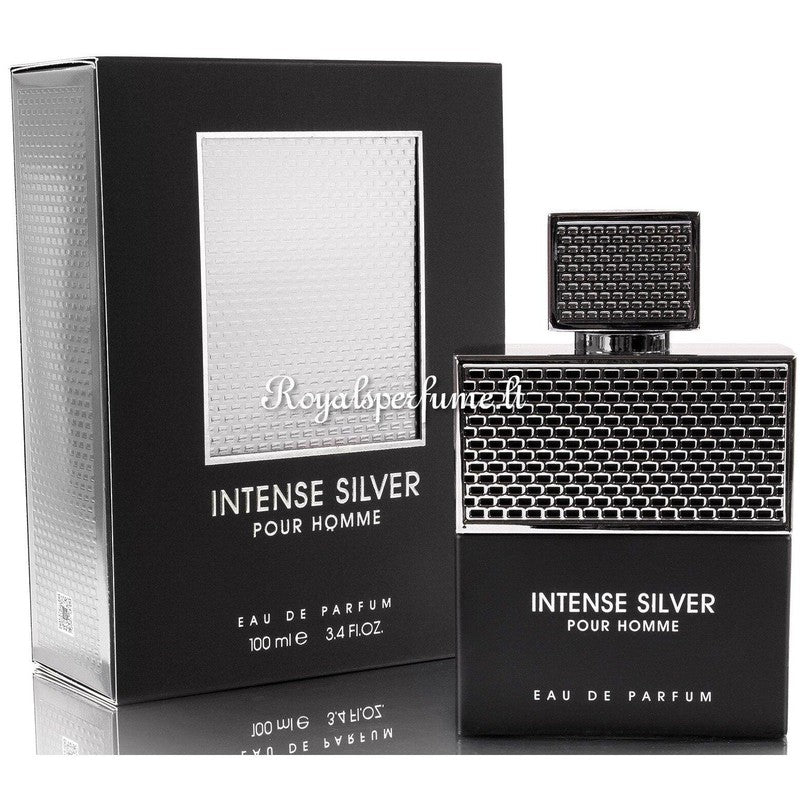 FW Intense Silver Pour Homme eau de parfum for men 100ml - Royalsperfume World Fragrance Perfume