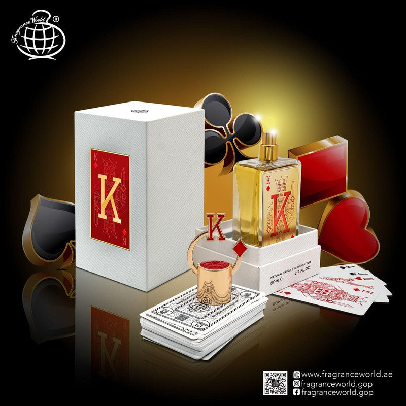 FW King Of Diamonds (K) perfumed water unisex 80ml - Royalsperfume World Fragrance Perfume