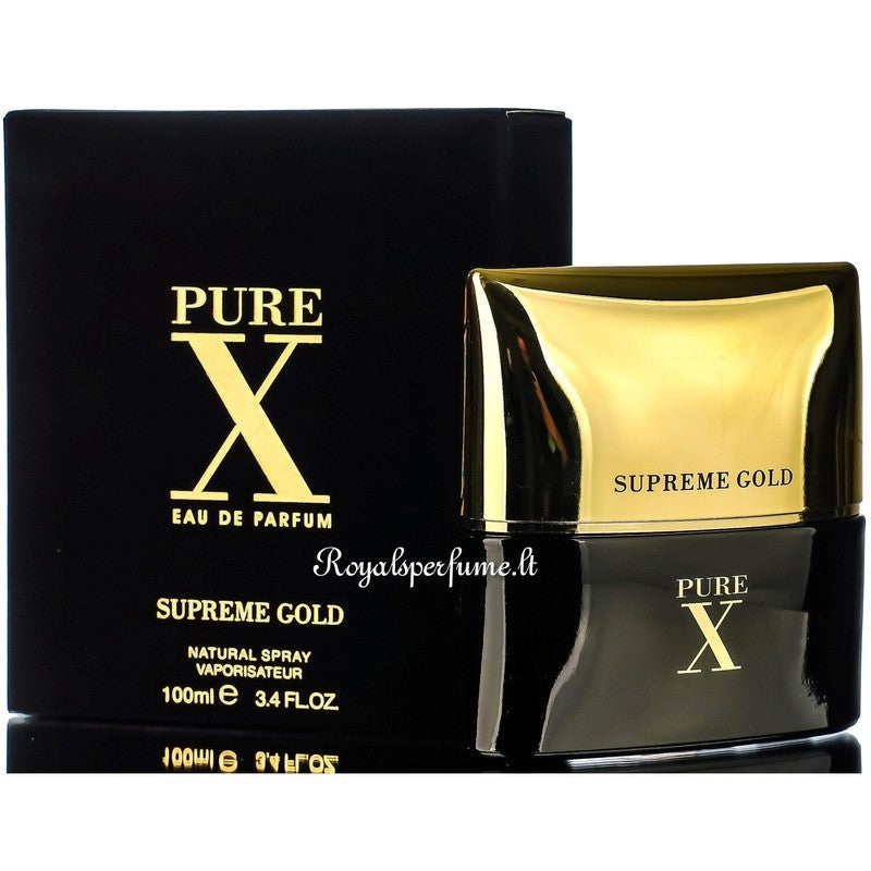 FW Pure X Supreme Gold perfumed water for men 100ml - Royalsperfume World Fragrance Perfume