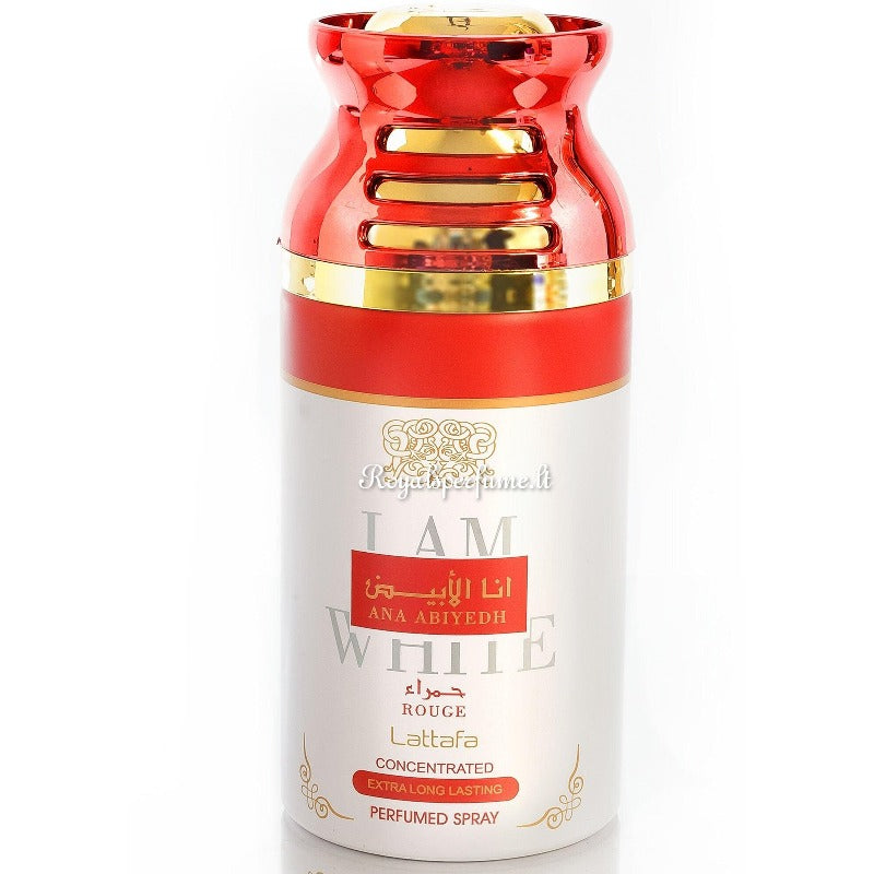 LATTAFA Ana Abiyedh Rouge perfumed deodorant for women 250ml - Royalsperfume Lattafa Perfumes Industries Deodorants