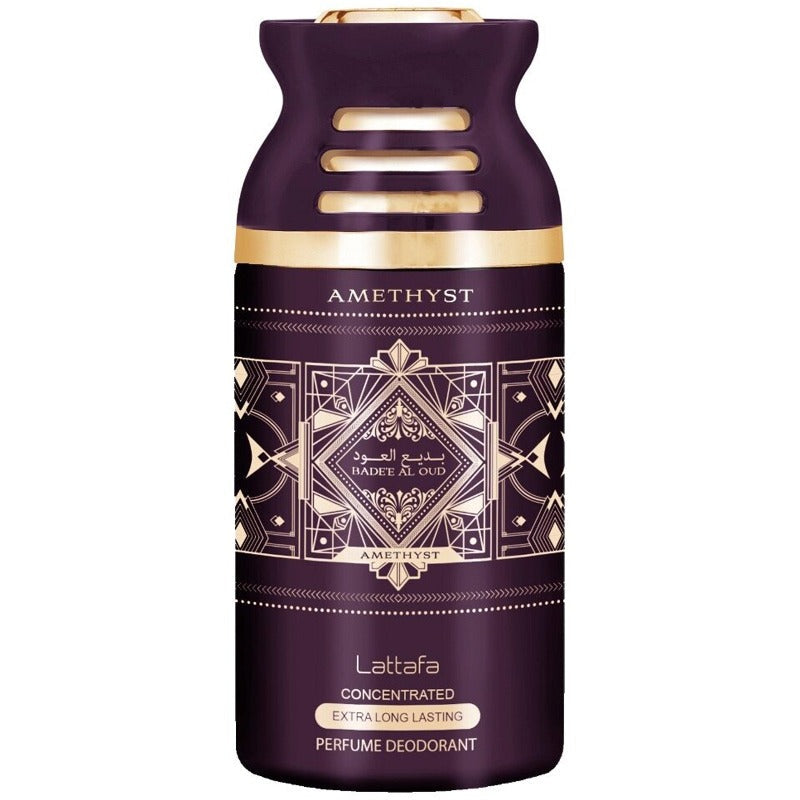 LATTAFA Badee Al Oud AMETHYST perfumed deodorant unisex 250ml - Royalsperfume LATTAFA All