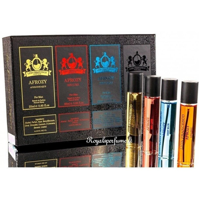 LF Afrozy men's perfume set 4x25ml - Royalsperfume Lion Francesco Perfume