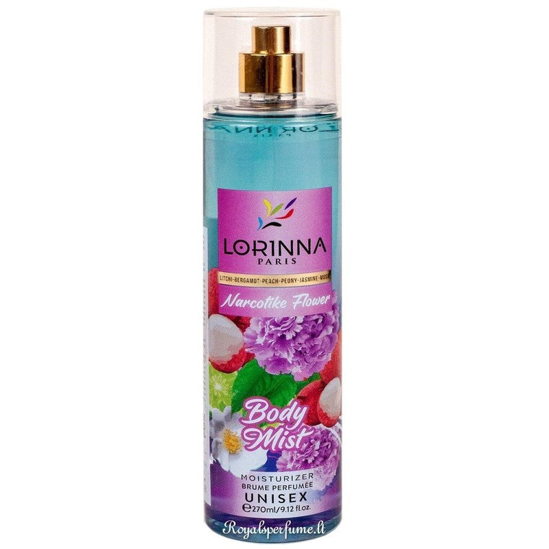 Lorinna Narcotike Flower perfumed body mist for women 270ml - Royalsperfume LORINNA All