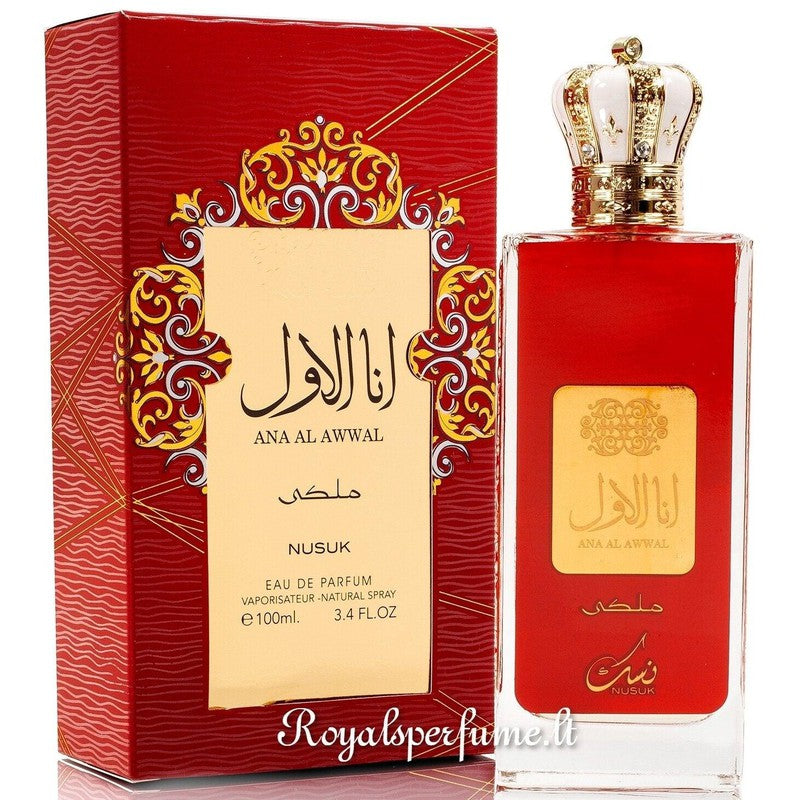 Nusuk Ana Al Awwal Red perfumed water unisex 100ml - Royalsperfume NUSUK Perfume