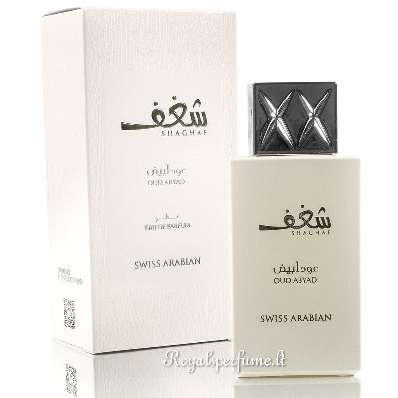 Swiss Arabian Shaghaf Oud Abyad perfumed water unisex 75ml - Royalsperfume Swiss Arabian Perfume