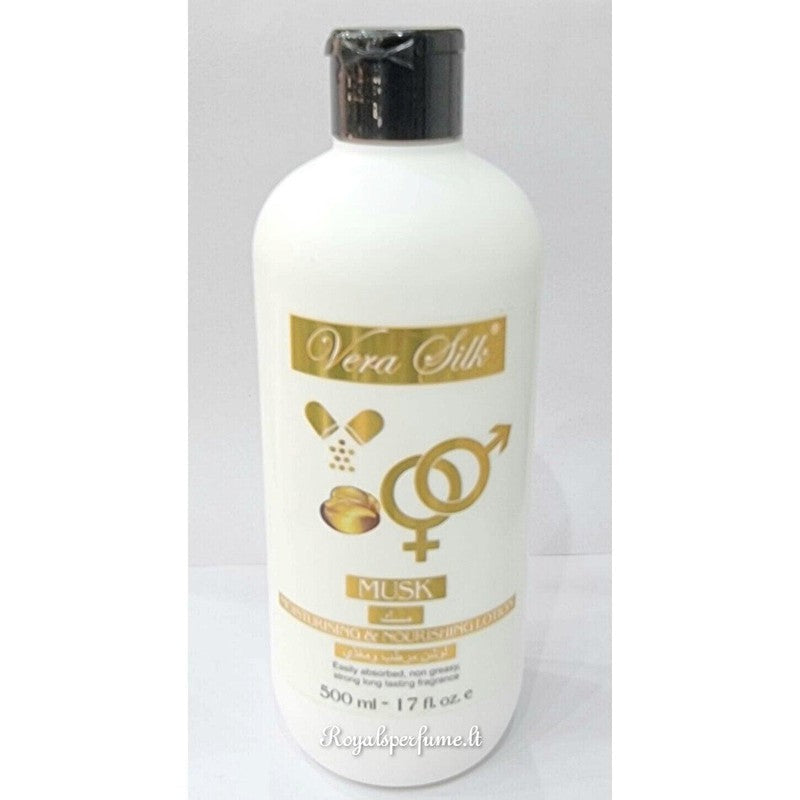 Vera Silk Musk moisturizing and nourishing body lotion 500ml - Royalsperfume Vera Silk Body